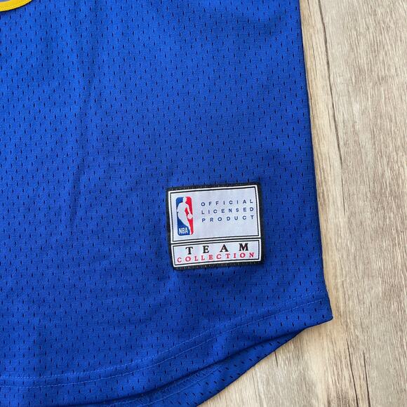 NWT Golden State Warriors NBA Youth Large Mesh Short Sleeves Collection Gold - Picture 7 of 7